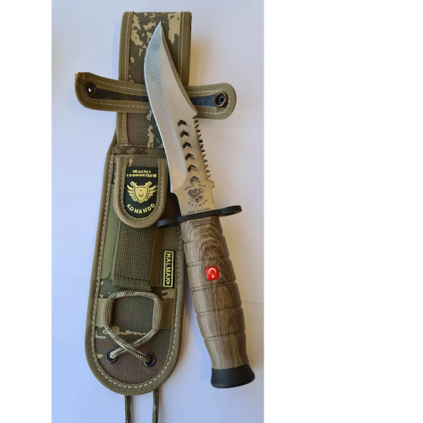 Halmak Ceviz Model Komando ve Av Bıçağı Siyah 30cm 
