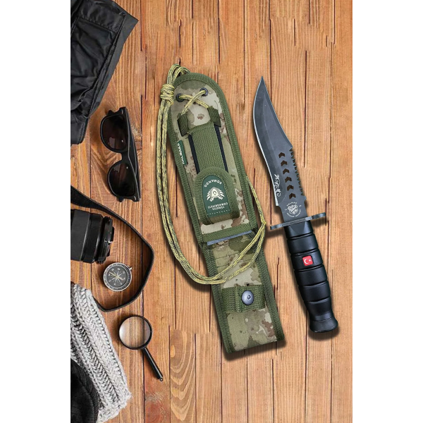 Halmak siyah 30cm avcı bıçağı Outdoor Knife