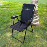 Argeus Rest Katlanabilir Kamp Sandalyesi Siyah