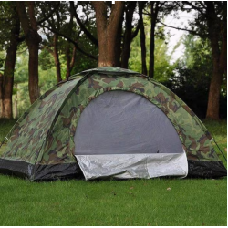 4 Kişilik Dayanıklı Kamp Çadırı kamuflaj 200 x 200 x 135 CM